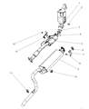 2007 Dodge Nitro Catalytic Converter Gasket Diagram - 52129416AA