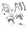 2015 Dodge Durango Door Lock Actuator Diagram - 68148795AD