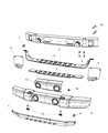 2014 Jeep Wrangler Bumper Diagram - 1FN67RXFAA