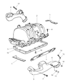 2002 Dodge Ram Wagon Intake Manifold Gasket Diagram - 4897382AC