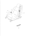 2005 Chrysler Sebring Seat Belt Diagram - YP401BPAD
