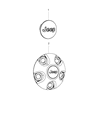 Jeep Wrangler Emblem Diagram - 1LB77MALAC