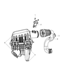 Dodge Grand Caravan Air Filter Box Diagram - 4809880AC