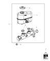 Ram Brake Master Cylinder Diagram - 68144665AA