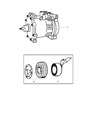 Dodge Dakota A/C Compressor Diagram - R5056435AB