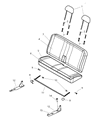 2008 Dodge Durango Seat Cushion Diagram - 1FQ231D5AA