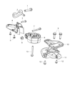 Dodge Journey Engine Mount Bracket Diagram - 5147847AD