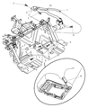 2005 Dodge Viper Seat Belt Diagram - 5029126AC