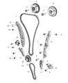 Ram Timing Chain Tensioner Diagram - 5048145AA