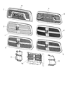Ram Grille Diagram - 68197705AB
