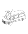 2008 Dodge Sprinter 3500 Antenna Diagram - 68013421AA
