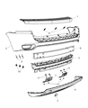 2014 Jeep Compass Bumper Diagram - 68109902AA