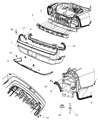 2012 Dodge Challenger Bumper Diagram - 68039501AB
