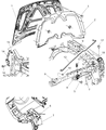 Dodge Durango Hood Latch Diagram - 55362549AB