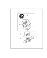 Ram Brake Master Cylinder Diagram - 68269712AA