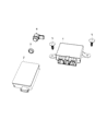 Dodge Charger Parking Assist Distance Sensor Diagram - 68445309AA