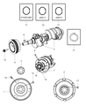 2009 Dodge Challenger Flywheel Diagram - 5038113AB