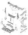 Chrysler PT Cruiser Front Cross-Member Diagram - 5272888AA