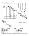 1999 Chrysler Sebring Axle Shaft Diagram - MR430485