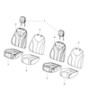 Dodge Dart Seat Cushion Diagram - 68229742AA