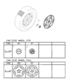 2001 Dodge Stratus Wheel Cover Diagram - MR621498