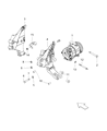 Jeep Compass A/C Compressor Diagram - 68245073AA