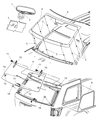Jeep Grand Cherokee Windshield Diagram - 5170272AA