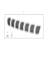 Jeep Grille Diagram - 6AZ88DX8AB