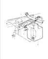 Dodge Ram Wagon Coolant Reservoir Diagram - 52028726AA