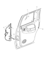 Dodge Dakota Window Regulator Diagram - 55256494AL