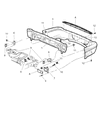 2002 Dodge Durango Bumper Diagram - 5012011AA