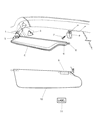 1997 Dodge Ram Wagon Sun Visor Diagram - L559MD5