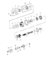 Dodge Automatic Transmission Output Shaft Seal Diagram - 4798112