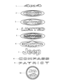 Jeep Compass Emblem Diagram - 68298717AA