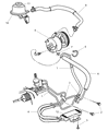 Dodge Caravan Power Steering Hose Diagram - 4743285AC