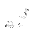 Ram 1500 Radiator Hose Diagram - 68280626AD