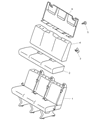 2006 Dodge Sprinter 2500 Seat Cushion Diagram - 5134614AA