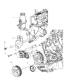 Chrysler A/C Idler Pulley Diagram - 4668455AA