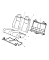 Chrysler Sebring Seat Cushion Diagram - 1HL741D5AA