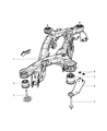 Dodge Journey Crossmember Bushing Diagram - 5085562AC