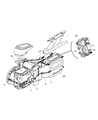 Jeep Wrangler Blend Door Actuator Diagram - 5013741AB