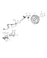 2018 Jeep Wrangler Brake Booster Vacuum Hose Diagram - 68289581AC