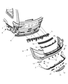 2012 Jeep Grand Cherokee Bumper Diagram - 68157469AB