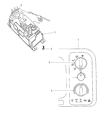 Dodge Ram 3500 A/C Switch Diagram - 5015736AA