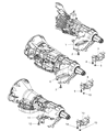 Chrysler Aspen Transmission Mount Diagram - 52020546AB