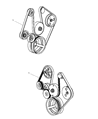 2003 Jeep Liberty Drive Belt Diagram - 53032037AK