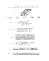 Dodge Journey Emblem Diagram - 68354593AA