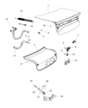 Dodge Challenger Trunk Lid Latch Diagram - 4589217AE