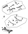 Jeep Front Cross-Member Diagram - 5105623AE
