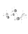 Ram A/C Idler Pulley Diagram - 68433354AA